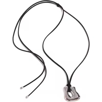 Macrae & Co . Polished Metallic Pendant Necklace