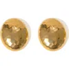 Macrae & Co . Rounded Stud Earrings In Gold