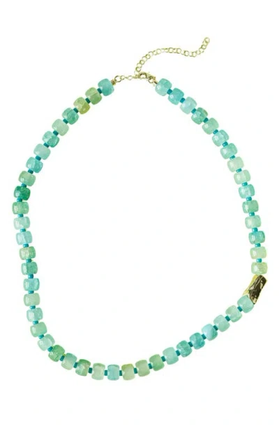 Macrae & Co . Seabreeze Beaded Necklace In Blue