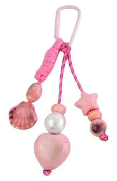 Macrae & Co . Seashells On The Seashore Bag Charm In Pink