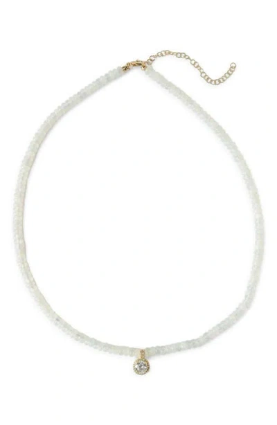 Macrae & Co . Simply Beaded Necklace In Gray