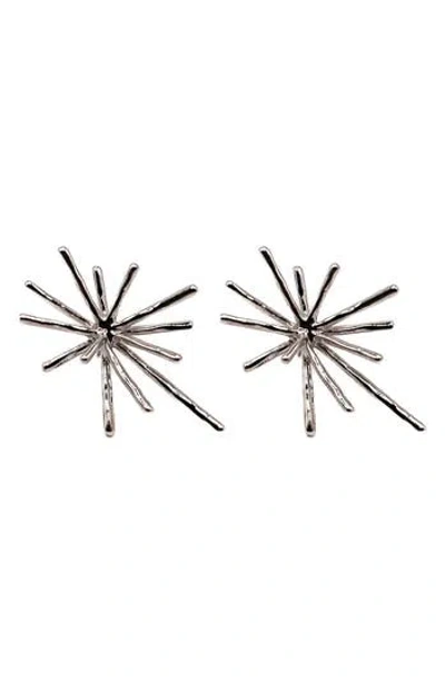 Macrae & Co . Starburst Earrings In Orange
