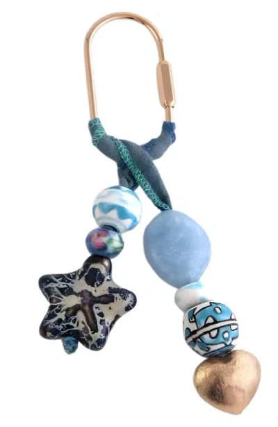 Macrae & Co . Starfish Wonder Bag Charm In Blue