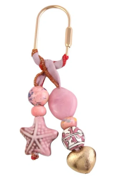 Macrae & Co . Starfish Wonder Bag Charm In Pink