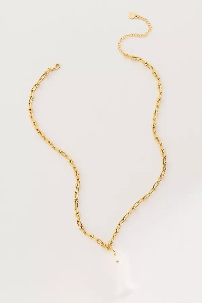 Macrae & Co Stoney Fish Necklace In White