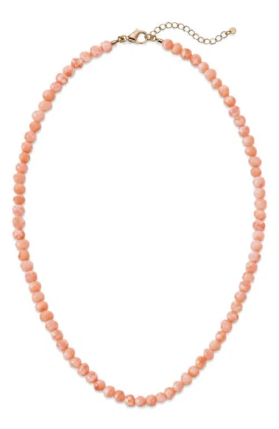 Macrae & Co . Sunset Reef Beaded Necklace In Pink