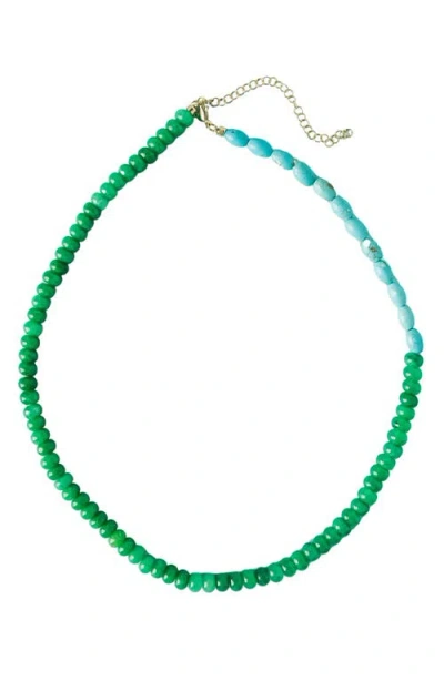 Macrae & Co . The Reef Beaded Necklace In Green