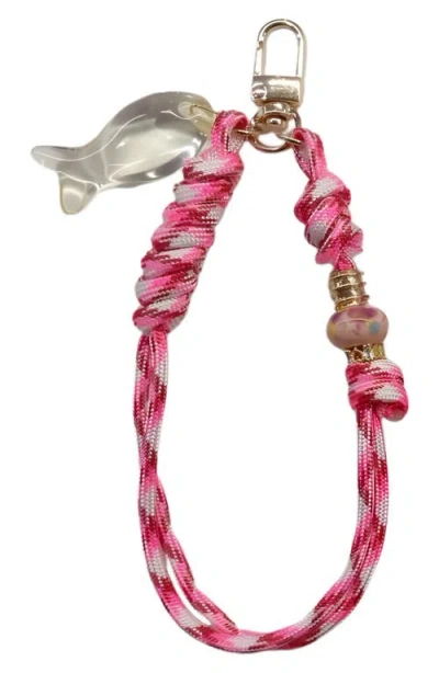 Macrae & Co . Throw Me A Line Bag Charm In Pink