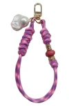 Macrae & Co . Throw Me A Line Bag Charm In Pink