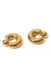 Macrae & Co . Two-way Hoop Earrings In Gold