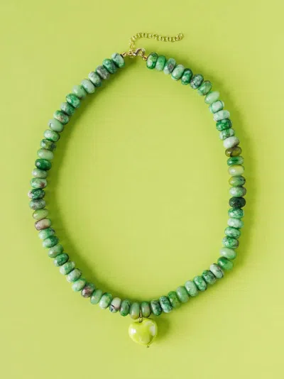 Macrae & Co Women's Alice Necklace In Green Apple In Multi