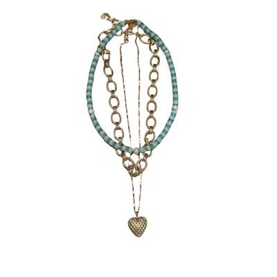 Macrae & Co Women's Ally Locket Set Of Three - Green