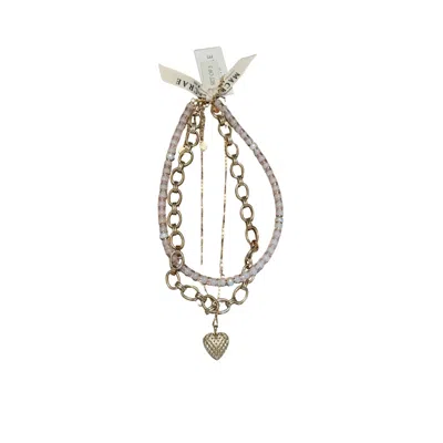 Macrae & Co Women's Ally Locket Set Of Three - Pink