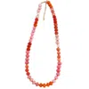 Macrae & Co Women's Beaded Love Necklace - Brights