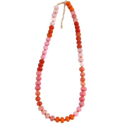 Macrae & Co Women's Beaded Love Necklace - Brights