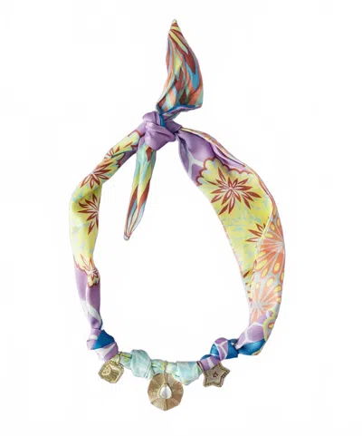 Macrae & Co Women's Margo Scarf Necklace In Multicolor In Yellow