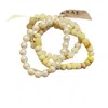 Macrae & Co Women's Neutrals Mixed Rock Bracelet - Cream In White