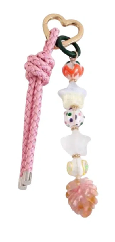 Macrae & Co Women's Pink Starry Bag Charm In Multi