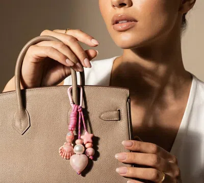 Macrae & Co Women's Seashells On The Seashore Bag Charms In Pink