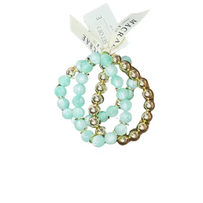 Macrae & Co Women's Spring Bracelet Set - Green