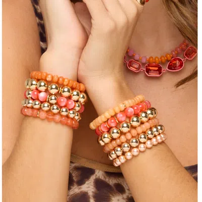 Macrae & Co Women's Spring Bracelet Set - Orange