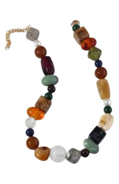 Macrae & Co . Woodland Necklace In Multi