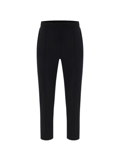 Macron Coulisse-waist Pintuck Track Pants In Black