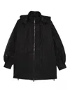 Macron Essy Hooded Zip Coat In Black