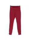 Macron High-waisted Performance Leggings In Red