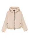 Macron Hooded Zip Jacket In Neutral