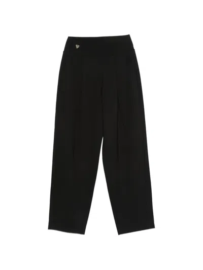 Macron Logo-plaque Pleated Trousers In Multi