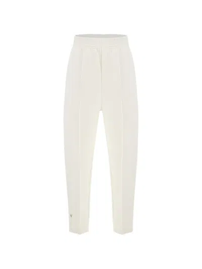 Macron Moira Pleated Track Pants In White