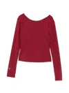 Macron O.n.e. Scoop-back Blouse In 레드