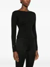 Macron O.n.e. Scoop-back Blouse In Black