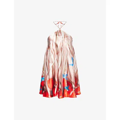 Macy Lily Grimshaw Womens Harry Lambert For  X Disney Snow White Woven Midi Dress In Pink