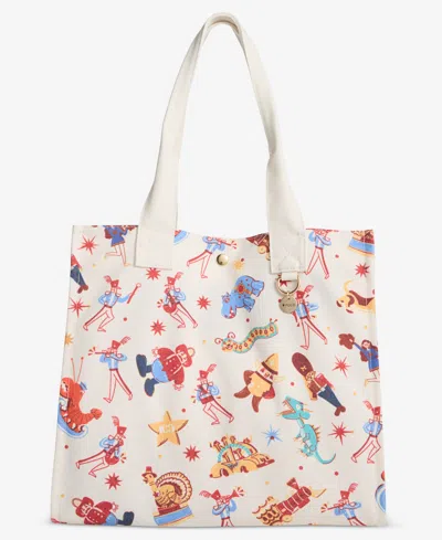 Macy's 100th Thanksgiving Day Parade 2026 Character-print Canvas Tote Bag,  Exclusive In White