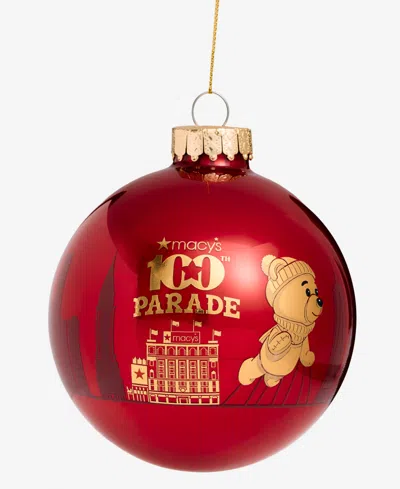 Macy's 100th Thanksgiving Day Parade Billie Brightpaw Bear Balloon Ornament,  Exclusive In Red