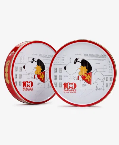 Macy's 100th Thanksgiving Day Parade Holiday Peanuts Round Assorted Cookie Tins, 2-pack In Multi