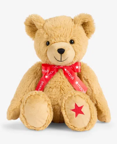 Macy's 11"h  Sitting Plush Bear,  Exclusive In Brown