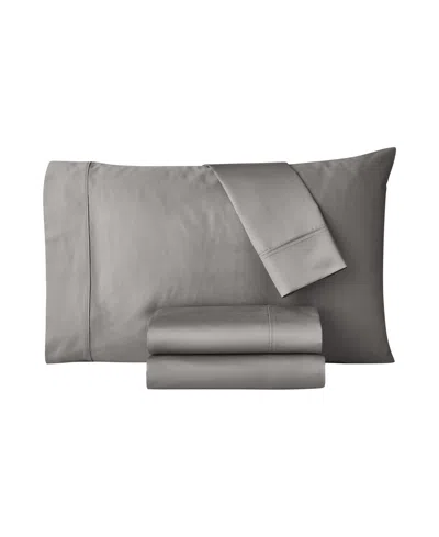 Macy's 1200-thread Count Tri-blend 4-piece Sheet Set, King In Gray