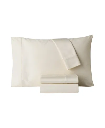 Macy's 1200-thread Count Tri-blend 4-piece Sheet Set, King In White
