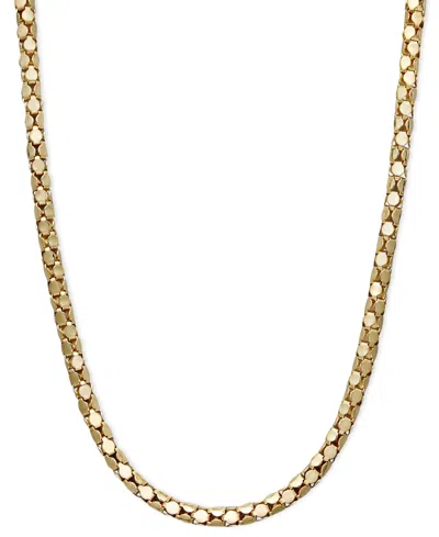 Macy's 14k Gold Necklace, 20" Diamond Cut Popcorn Chain (1-5/8mm)