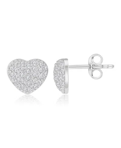 Macy's 14k Gold-plated 3d Heart Fashion Earrings In Metallic