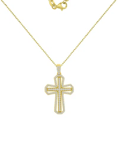 Macy's 14k Gold-plated Daily Wear Cross Necklace
