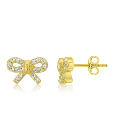 Macy's 14k Gold-plated Delicate Bow Stud Earrings