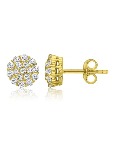 Macy's 14k Gold-plated Delicate Halo Stud Earrings
