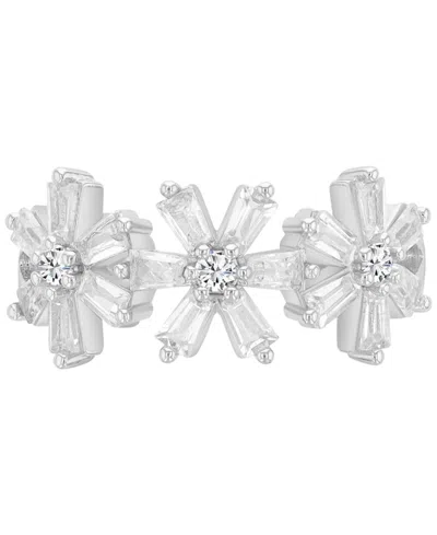 Macy's 14k Gold-plated Flower Statement Fashion Ring In Metallic