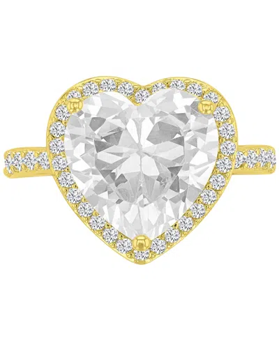 Macy's 14k Gold-plated Heart Classic Bridal Ring
