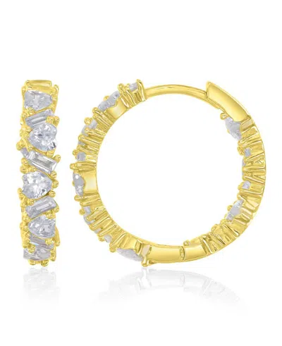 Macy's 14k Gold-plated Long Bar Hoop Earrings