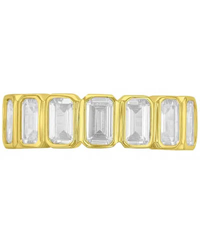 Macy's 14k Gold-plated Minimalist Bezel Fashion Ring In Multi